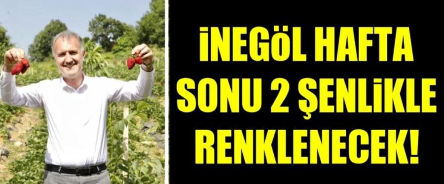 İnegöl hafta sonu 2 şenlikle renklenecek!