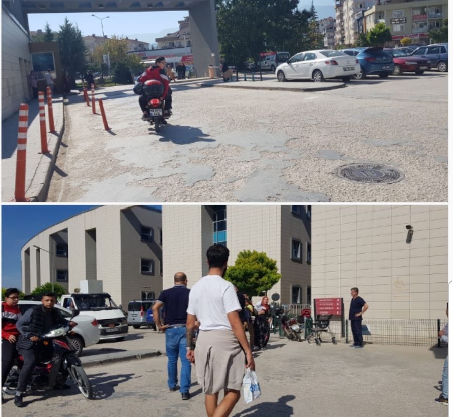 Kaçıyordu hastane polisi durdurdu