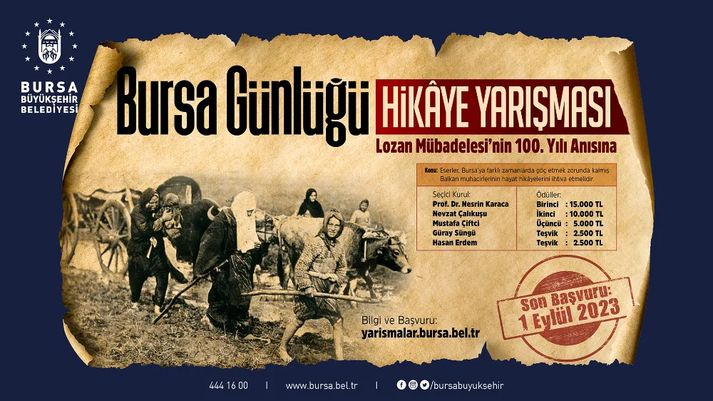 Bursa Günlüğü Hikâye Yarışması’nın kazananları belli oldu