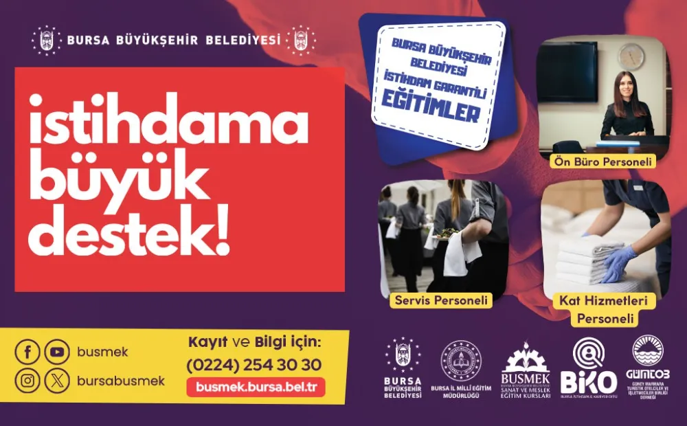 BUSMEK’ten istihdam garantili yeni kurs