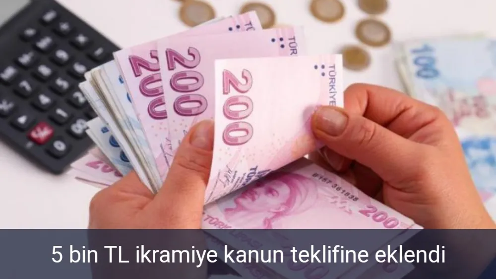 Fiilen çalışmayanların dışındaki  emeklilere de bir defaya  mahsus 5 bin lira verilecek