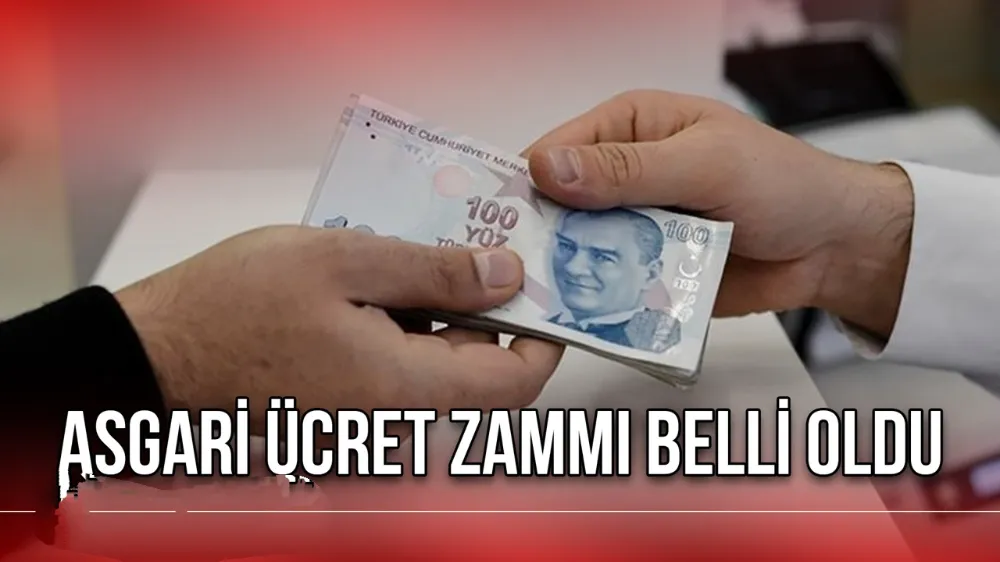 2024 Asgari ücret zammı belli oldu