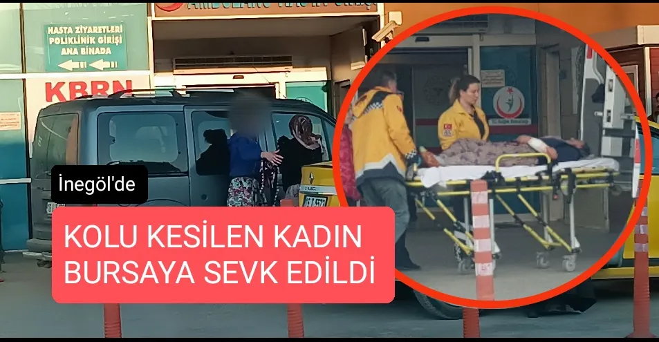 Kontrolden çıkan hızar motoru kadının kolunu kesti