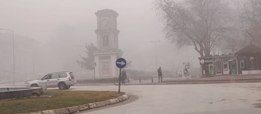 İnegöl sisli havaya uyandı