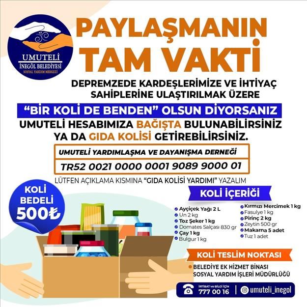 Depremzedeler Ve İhtiyaç Sahipleri İçin Yardım Kampanyası Başlatıldı