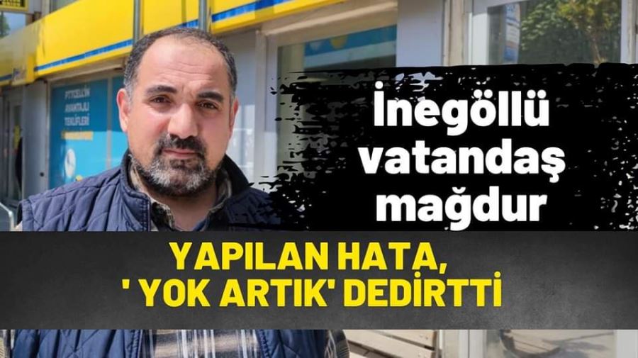 İnegöl’de vatandaş mağdur…