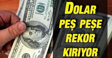 Dolar rekor tazeledi!