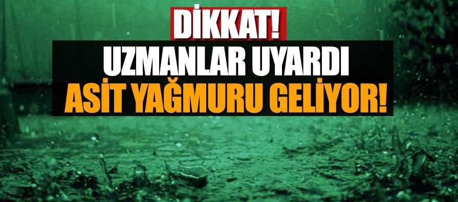 İnegöllüler dikkat! Asit yağmuru yağacak