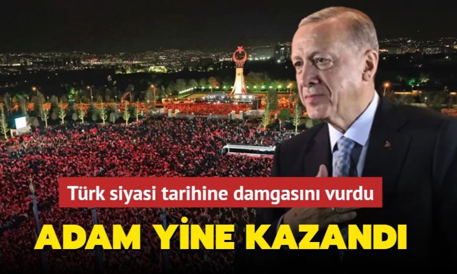 Adam yine kazandı