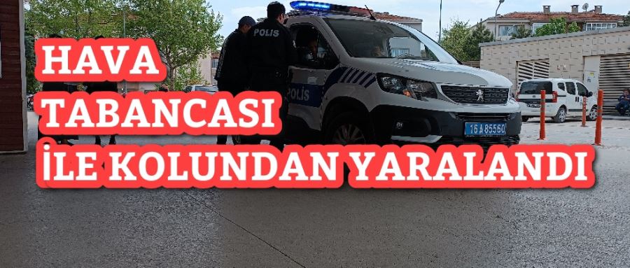 Hava tabancasından çıkan saçma ile yaralandı