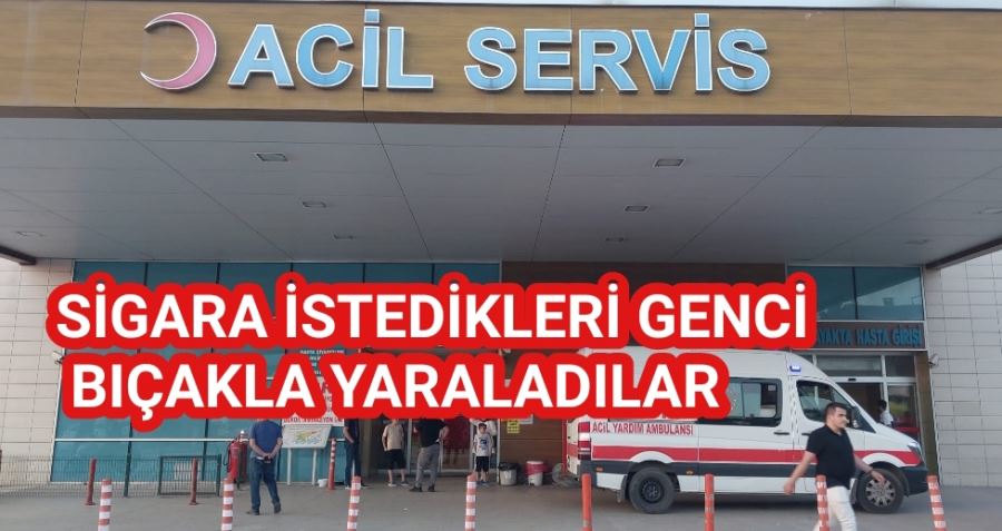 Sigara istedileri kişiyi bıçakla yaraladılar