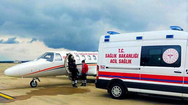 Hac ziyaretinde rahatsızlanan kişi ambulans uçakla Bursa