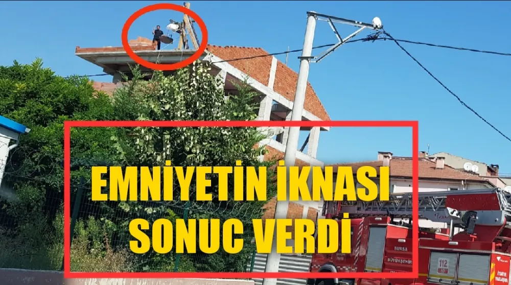 İnegöl emniyet müdürlüğü ekipleri ikna etti