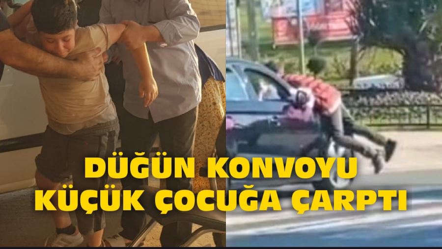 Düğün konvoyundan harçlık almak isteyen küçük çocuk yaralandı