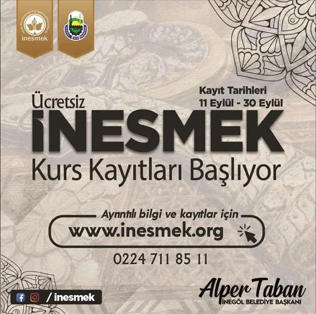 İnesmek’te Kurs Kayıtları Başladı