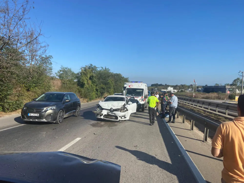 Bursa yolunda kaza trafik kazası: 5