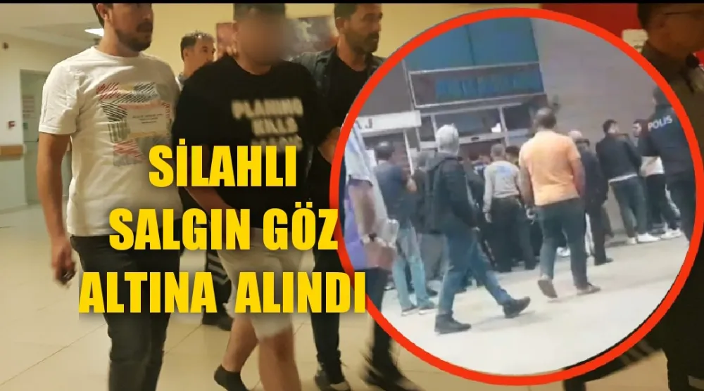 Kavga ettiği kişinin silahını elinden alarak polise teslim etti