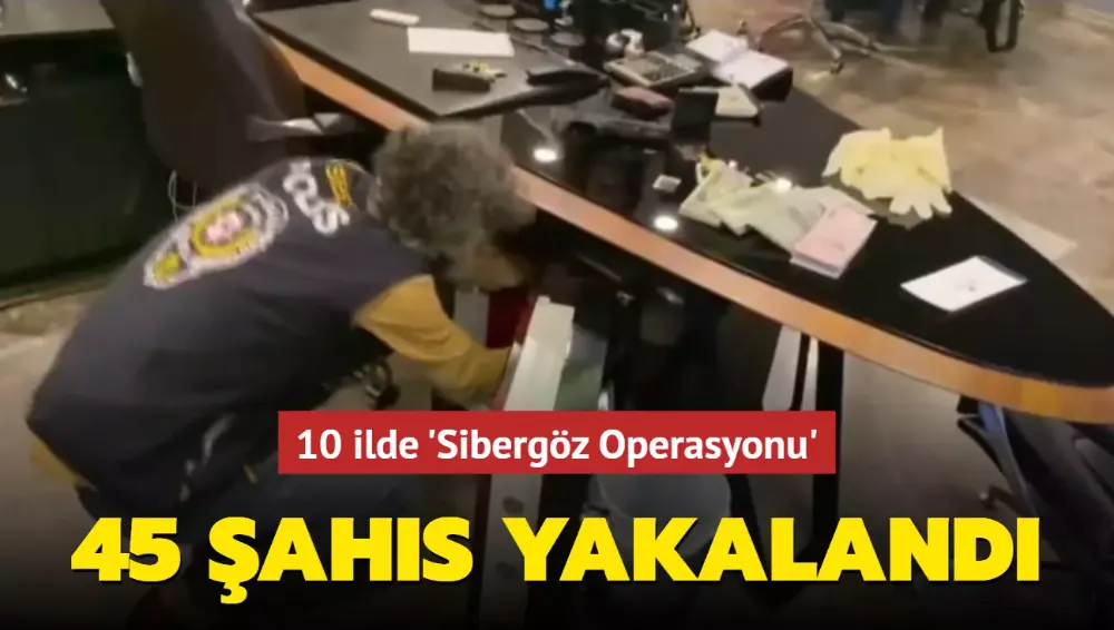 Sibergöz Operasyonu: 45 şahıs yakalandı