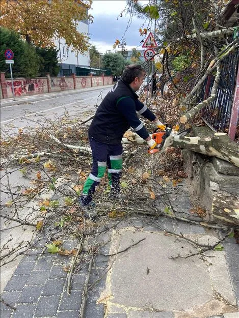 İnegöl Belediyesi’nde Lodos Mesaisi