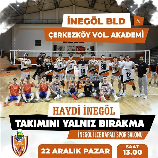 İnegöl Belediyespor Çerkezköy Voleybol Akademiyi Konuk Edecek