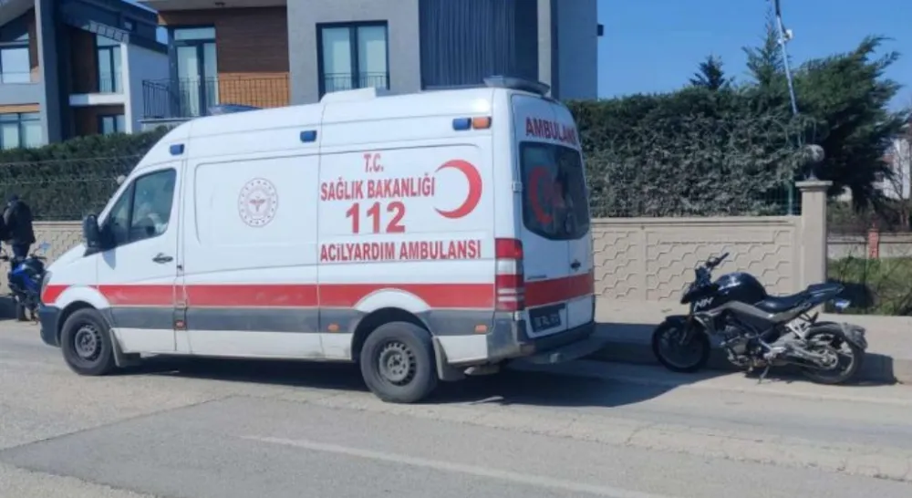 23 Yaşındaki Motosiklet sürücüsü ölümden döndü