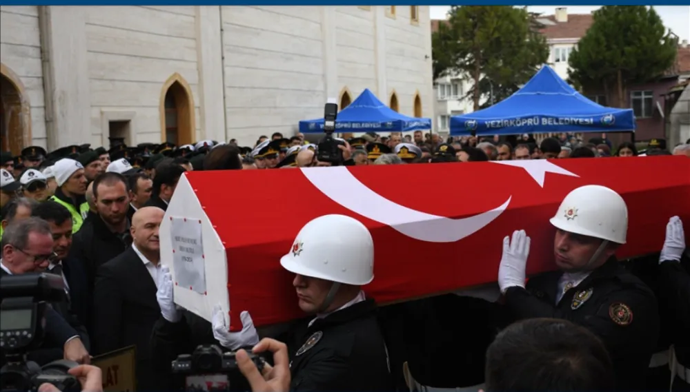 Şehit polis memuru Orhan Mutlu  son yolculuğuna uğurlandı