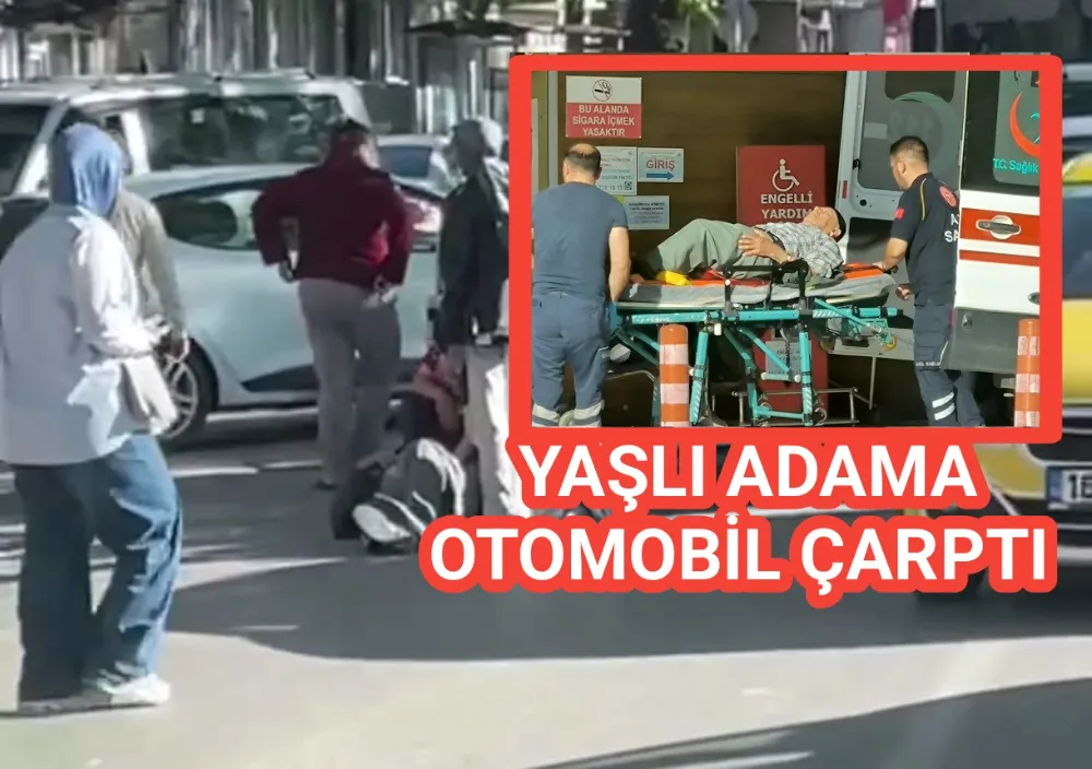 Otomobilin çarptığı yaşlı adam yaralandı