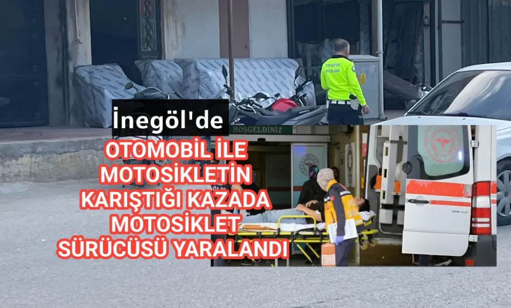 Motosiklet sürücüsü ölümden döndü 