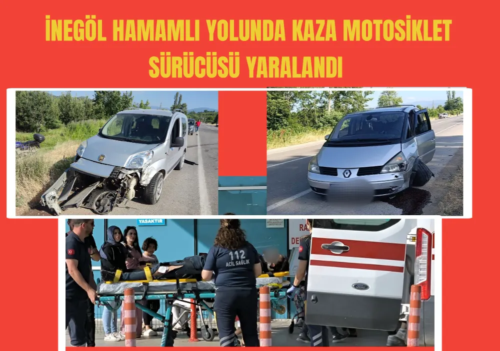 İnegöl-Hamamlı Yolunda Trafik Kazası: 2 Yaralı