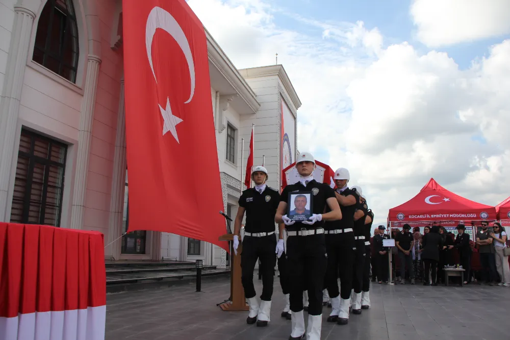 Kanserden vefat eden polis memuru için tören düzenlendi