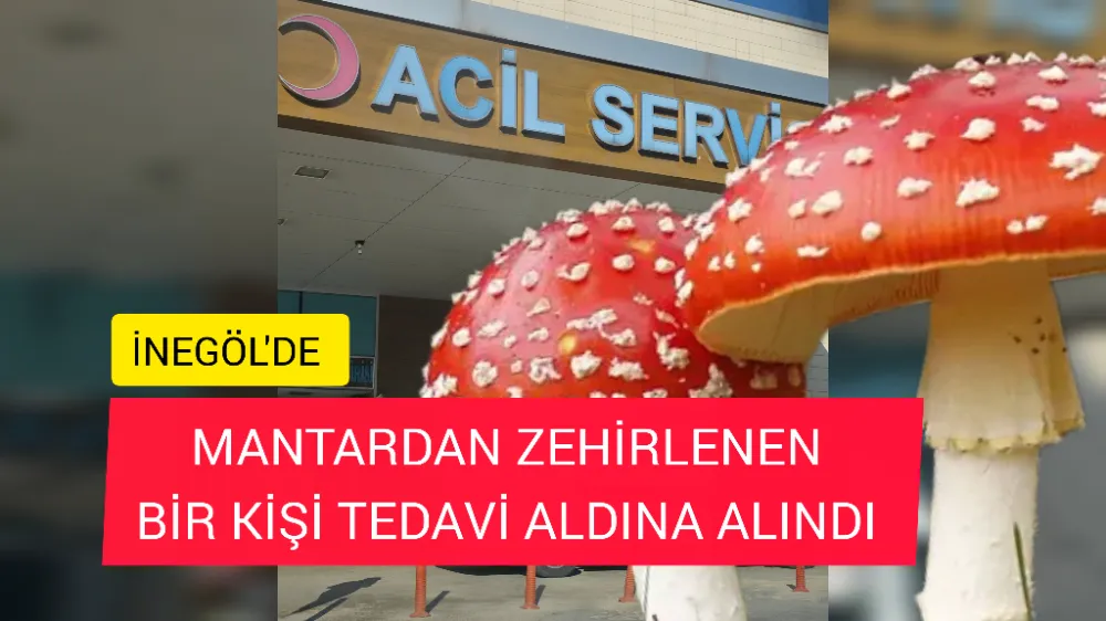 İnegöl’de mantardan zehirlendi tedavi altına alındı 