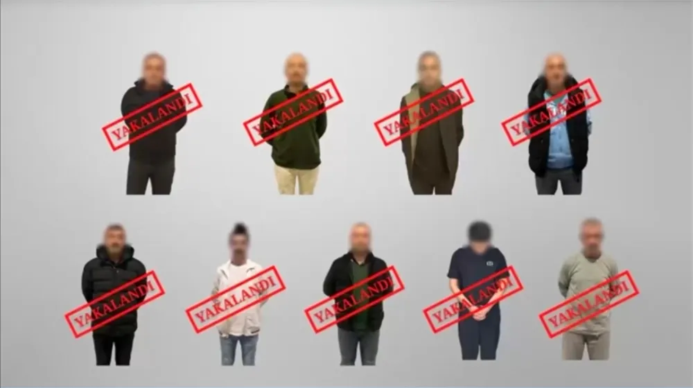 Kırmızı bültenle ve ulusal seviyede aranan 9 suçlu  Türkiye