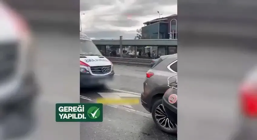 Yerlikaya: “Ambulansın geçişini engelleyen sürücü yakalandı, gereği yapıldı”