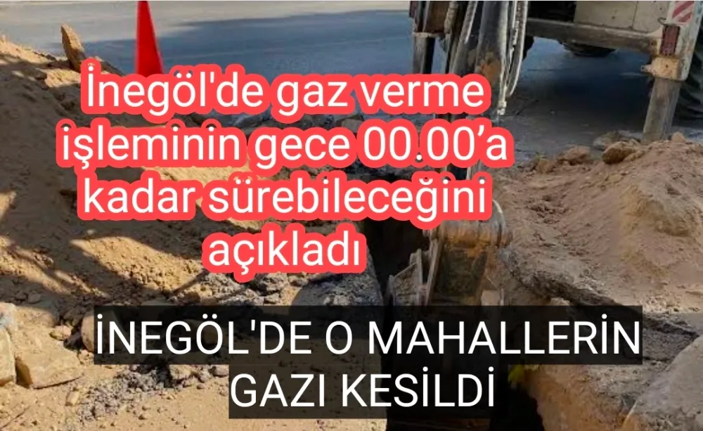 İnegöl’de Doğalgaz Hattı Zarar Gördü: Yaklaşık 1000 Konut Gazsız Kaldı