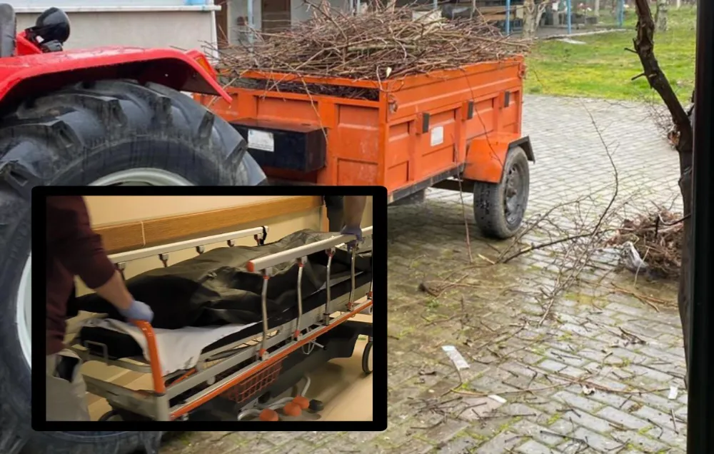 Kırsal mahallede römorktan düşen yaşlı adam hayatını kaybetti