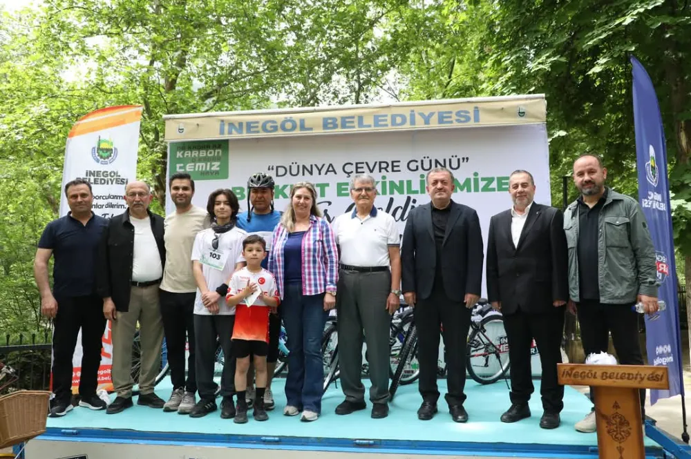 İnegöl’de Pedallar Temiz Gelecek İçin Döndü