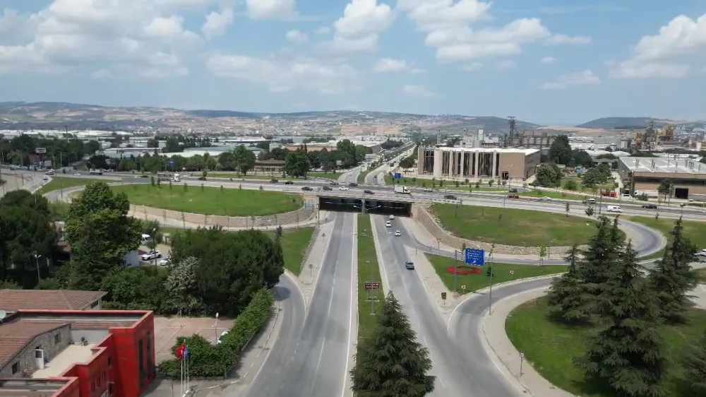 İnegöl’de Kavşaklar Havadan Görüntülendi