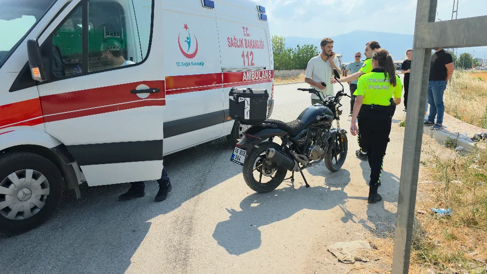 İnegöl’de Motosiklet Kazası: 1 Yaralı