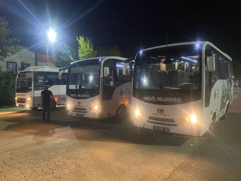 İnegöl’den Yangın Bölgesine Tahliye ve Müdahale Desteği