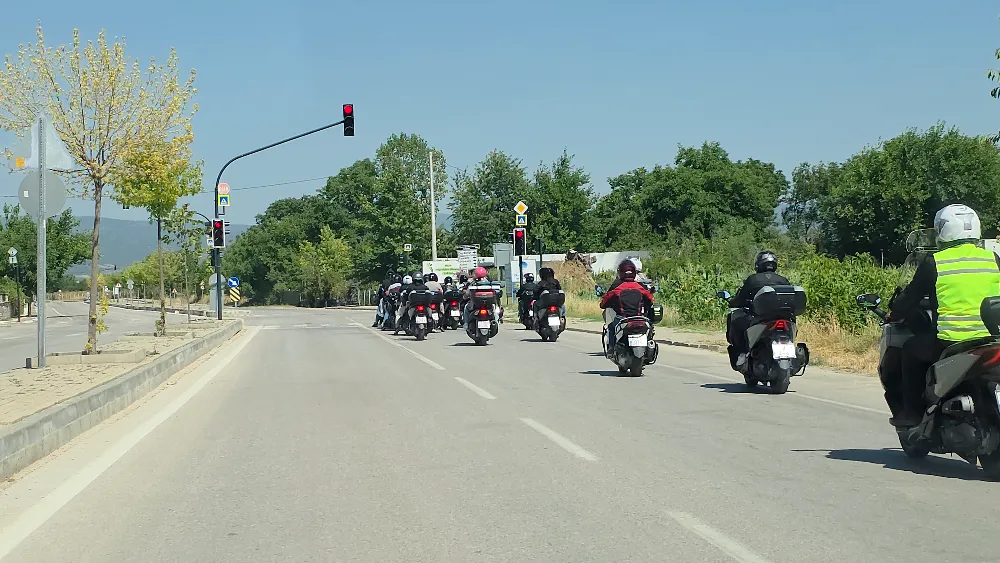 İnegöl Motorcular Derneği Üyeleri Muzala Yolunda Görüntülendi