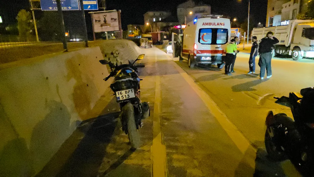 İnegöl’de 16 yaşındaki motosiklet sürücüsü yaralandı