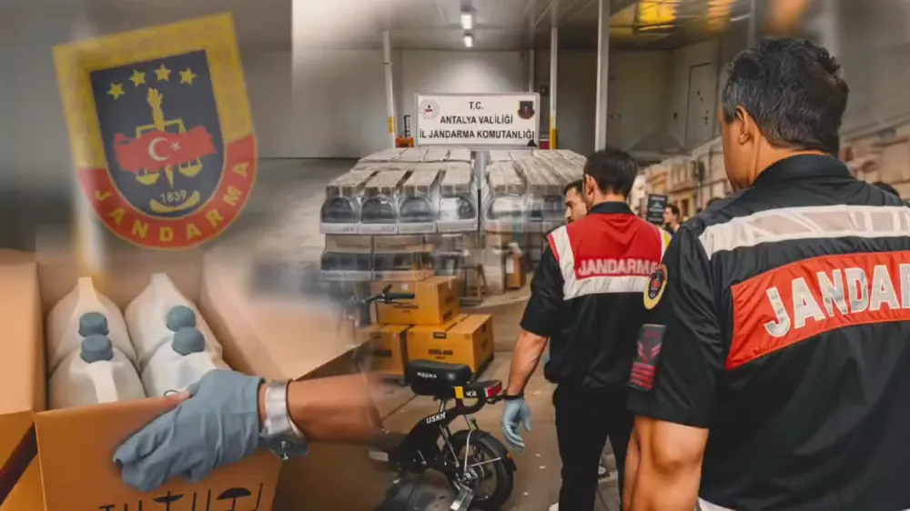 Antalya’da sahte alkol imalatçılarına jandarmadan darbe