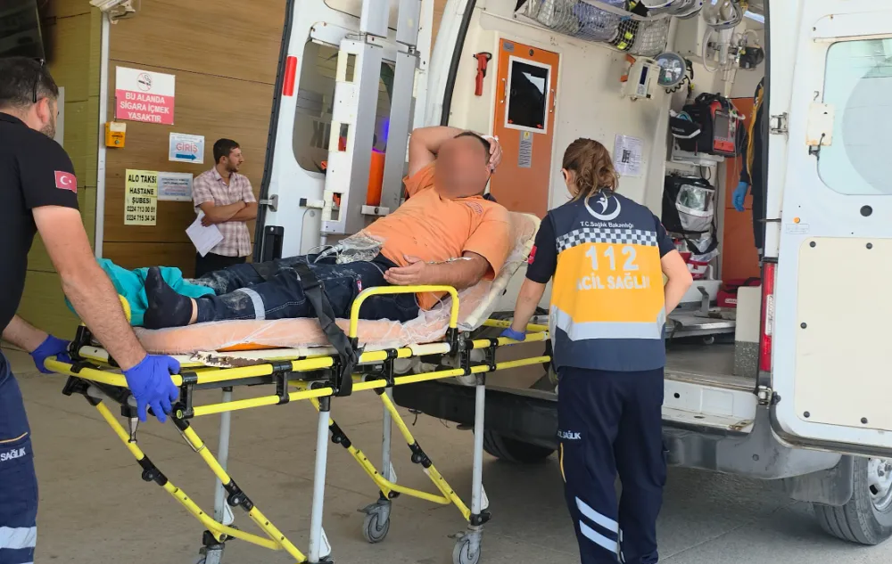 İnegöl’de inşaat kazası: İşçinin ayağına taş düştü, ağır yaralandı