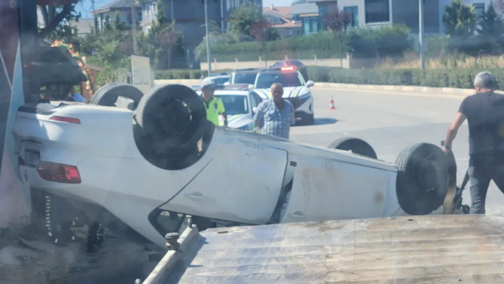 İnegöl çevre yolunda feci kaza: 2 yaralı